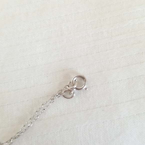 Mexico 14K White Gold CZ Necklace - Picture 6 of 6
